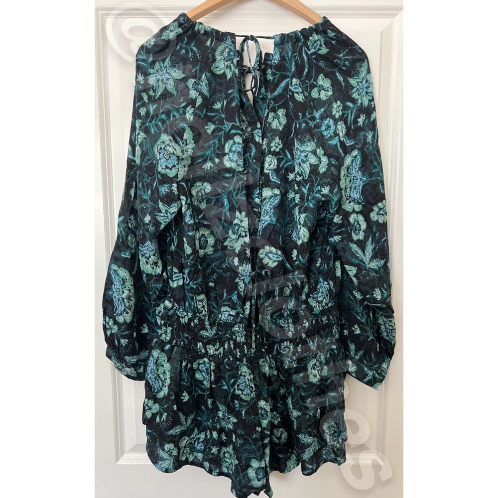 Free People NWOT Dance Til Dawn Romper Black Motif S - Picture 9 of 11
